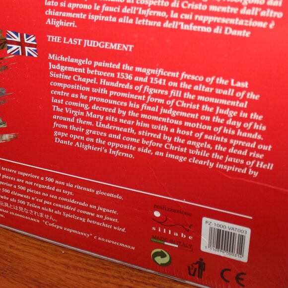 3/$77❤️Michelangelo The Last Judgement puzzle Edizione Musei Vaticani Italy made - Picture 5 of 6